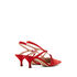 Casadei Anna Kitten Suede Slingback Red Square 1H971W0501CAMOS3711