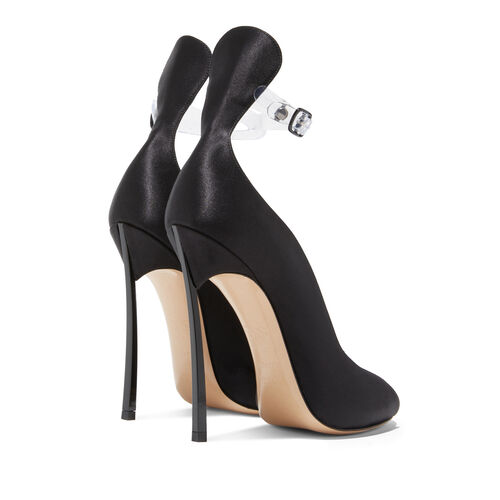 Cappa Blade Tokyo Satin Sandals Sandals in Black for Women | Casadei®