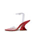 Casadei Elodie Tiffany PVC Sandals Red Square 1L082V080TT0410C026