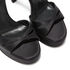 Casadei Flora Satin Platform Sandals Black 1L092V1201RASOO9000