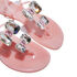 Casadei Jelly Jeweled PVC Flat Sandals  2Y245V0101BEFLA4107
