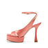 Casadei Donna Satin Platform Sandals Peach 1L069V1001RASOO3500
