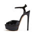 Casadei Flora Felina Tiffany Platform Sandals Black 1L746S1401TIFFA9000