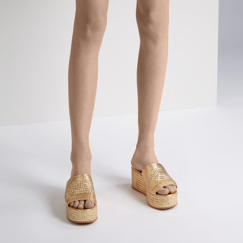 Twiga Wedges in Gold for Women | Casadei®