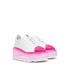 Casadei Nexus Toe Cap Sneakers White and fuchsia 2X944V0701C2285C038