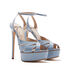 Casadei Flora Tiffany Platform Sandals Stonegray 1L113V1401TIFFA9505