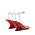 Casadei Elodie Tiffany PVC Sandals Red Square 1L082V080TT0410C026