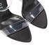 Casadei Sue Julia Satin PVC Sandals Black 1L080V1001T0398C016