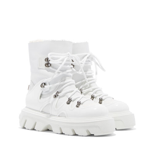 Generation C Skipass Leather XXL Sole in White for Women | Casadei®