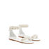 Casadei Elsa Leather Sandals White 1L238X0001C24589999