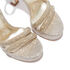 Casadei Donna Hollywood PVC Platform Sandals Honey and Goldust 1L066V1001T0393B104