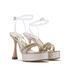 Casadei Donna Hollywood PVC Platform Sandals Honey and Goldust 1L066V1001T0393B104