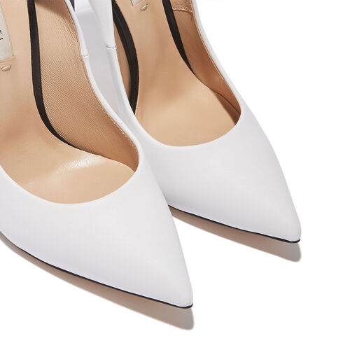 Blade Penny Pumps in White and Black for Women | Casadei®