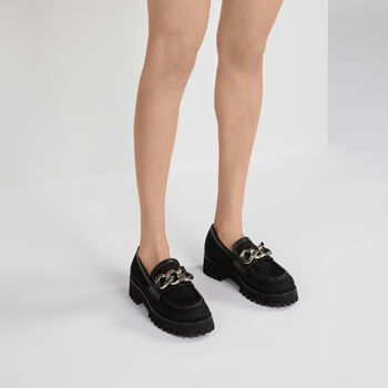 Trappeur Netweb Loafers Flats in Black for Women