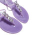 Casadei Jelly Jeweled PVC Flat Sandals Wisteria 2Y010D0101BEACH5102
