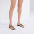 Casadei Jelly Jeweled PVC Flat Sandals Black 2Y010D0101BEACH9000