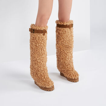 Knee High Faux Fur Yeti Boots