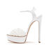 Casadei Flora Versilia Platform Sandals White 1L783S1401T02659999
