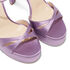 Casadei Flora Satin Platform Sandals Lavander 1L092V1201RASOO4805