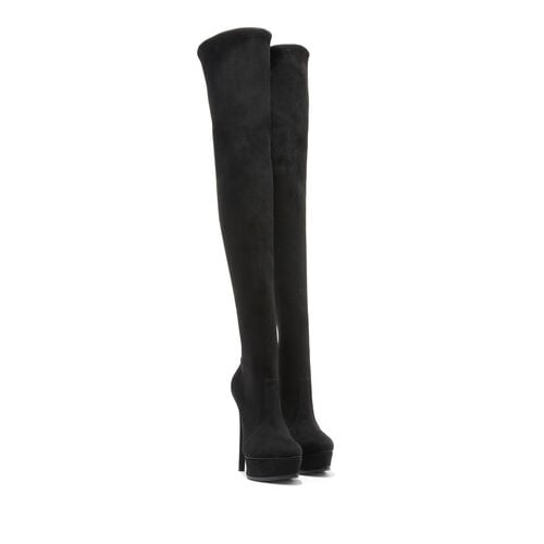 Flora Over the Knee Boots in Black for Women | Casadei®