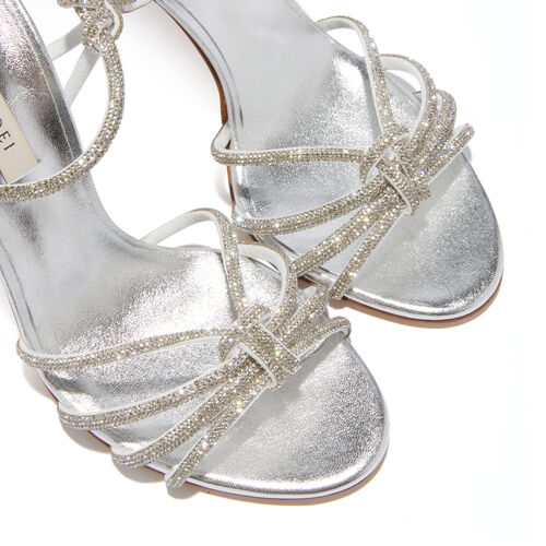 Blade C+C Sandals in Crystal and Silver for Women | Casadei®