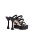 Casadei Donna Hollywood Platform Sandals Ematite and Black 1M861V1001C2019B103