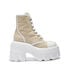 Casadei Maxxxi Fedora High Sneakers Juta and White 2R382V0701C2027C009