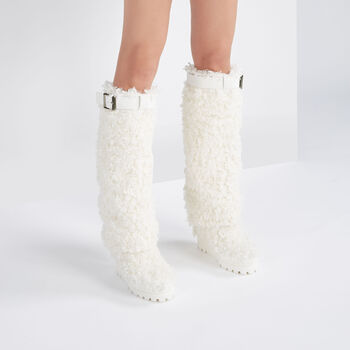 Casadei Women's Yeti Boots - White - Knee Boots - 36