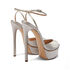 Casadei Ophelia Satin Platform Sandals  1L091V1401RASOO9602