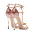 Casadei Penny Blade Mermaid Sandals Goldpink and Spiaggia Rosa 1L033V120MC1987B119
