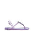 Casadei Jelly Jeweled PVC Flat Sandals  2Y010D0101BEACH5102