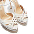 Casadei Flora Felina Tiffany Platform Sandals White 1L746S1401TIFFA9999
