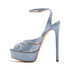 Casadei Flora Tiffany Platform Sandals Stonegray 1L113V1401TIFFA9505