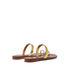 Casadei C-Viper Flat Sandals Gold and Rum 1N211V0001T0389C004