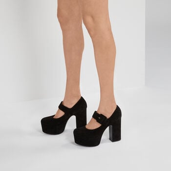 Block-heeled Mary Janes - Black - Ladies