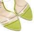 Casadei Sue Julia Satin PVC Sandals Citrus 1L080V1001T0398C018