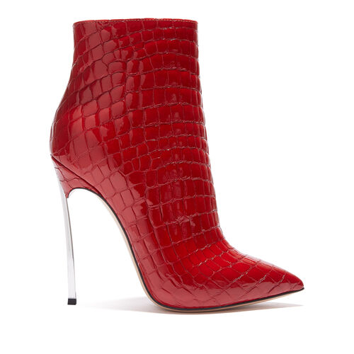 Blade Lacroc Ankle Boots in Red Square for Women | Casadei®