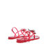 Casadei Jelly Jeweled PVC Flat Sandals Poppy 2Y245V0101BEFLA3603
