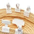 Casadei Panarea Mini Raffia Basket Bag natur and white 3W431X0000PANARA578