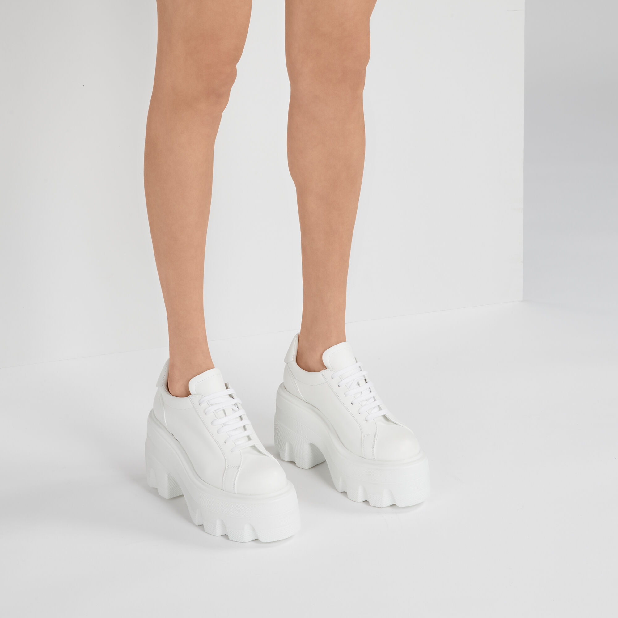 Casadei Maxxxi Leather Sneakers female White
