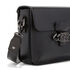 Casadei Mia Textured-Leather Bag Black 3W388W0000B02929000