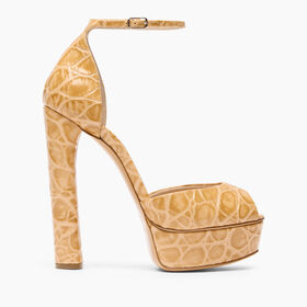 Casadei Flora Jurassic Platform Sandals Toffee 1L287Y1401JURAS