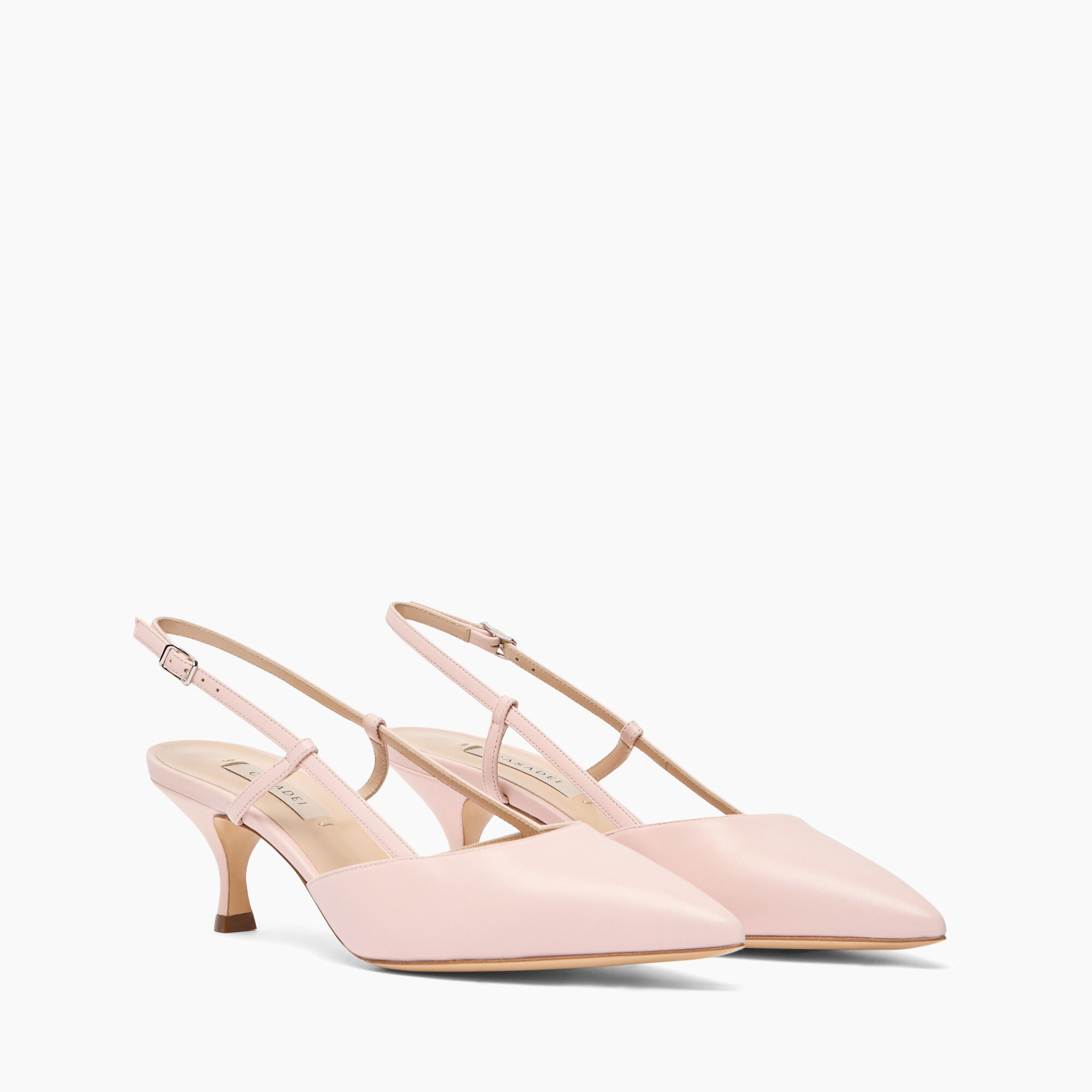 Casadei Julia Kitten Leather Slingbacks Minou 1G621J0501MINOR