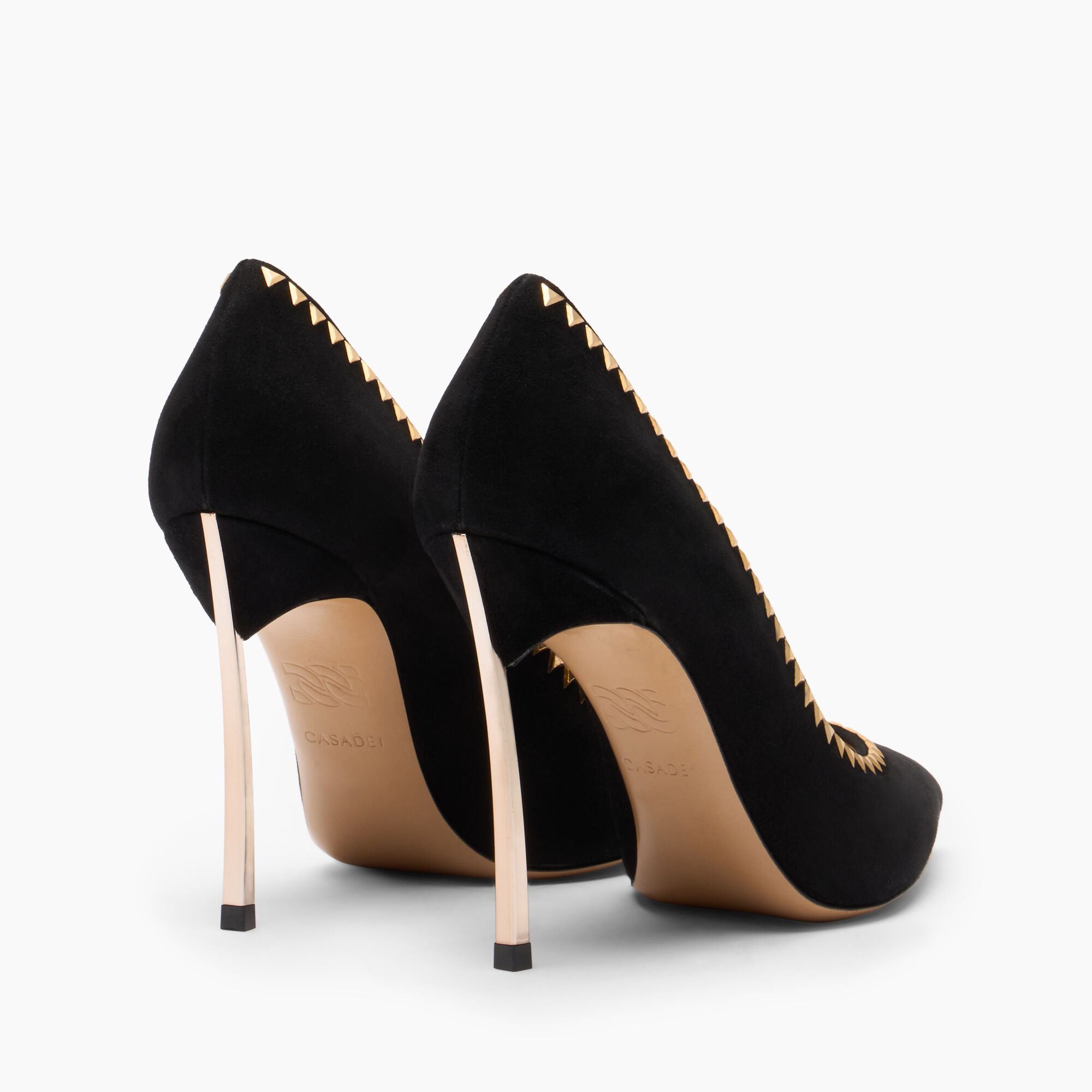 Casadei Divine Blade Pump Gold Black 1F036A100MC2903