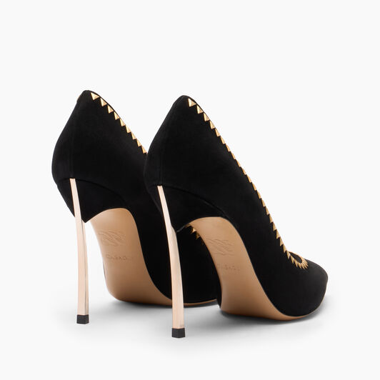 Casadei Divine Blade Pump Gold Black 1F036A100MC2903 Casadei Divine Blade Pump Gold Black 1F036A100MC2903