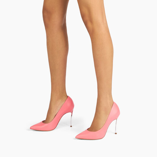 Casadei Blade Leather Pumps Coral 1F915W100MC1155