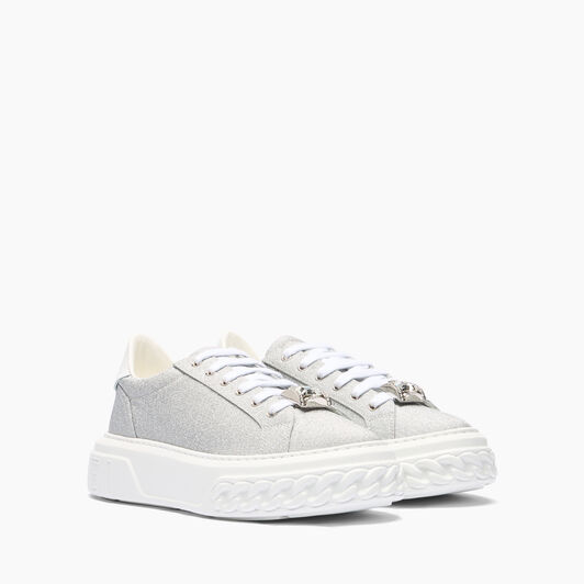Casadei Off road Cas25 Sneakers Silver and White 2X052J0201C2672