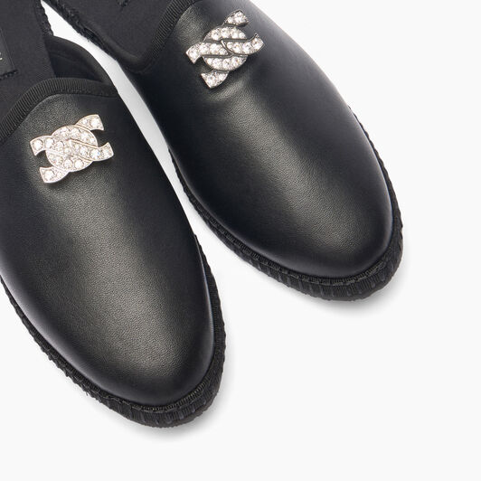 Casadei Capalbio Leather Slippers Nero 1D280J0101C2674