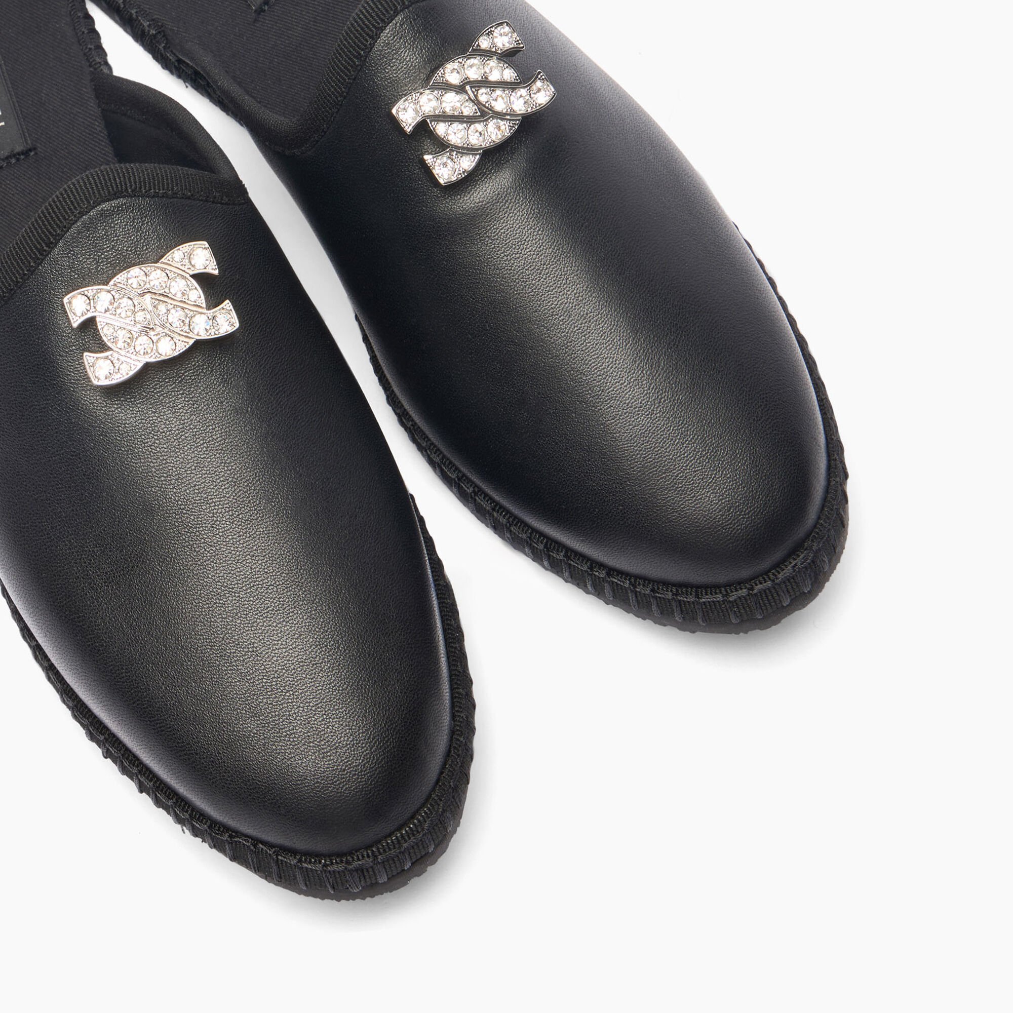 Casadei Capalbio Leather Slippers Nero 1D280J0101C2674