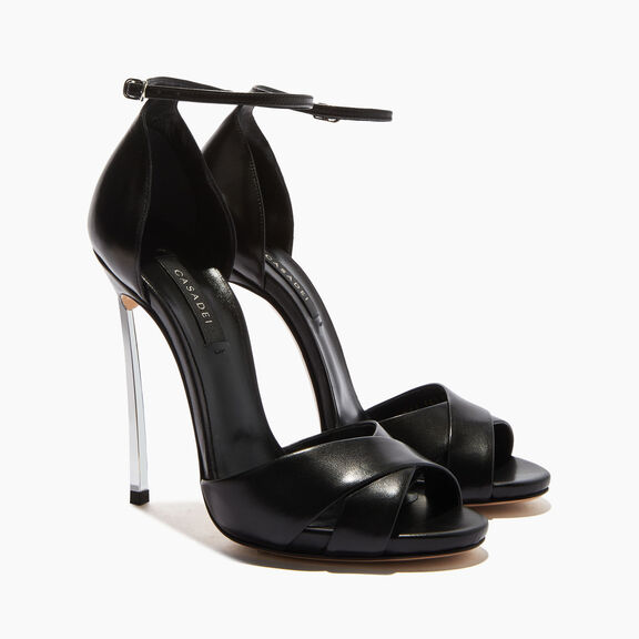Casadei صندل بليد كروس كروس أسود 1L556P120MAMINO